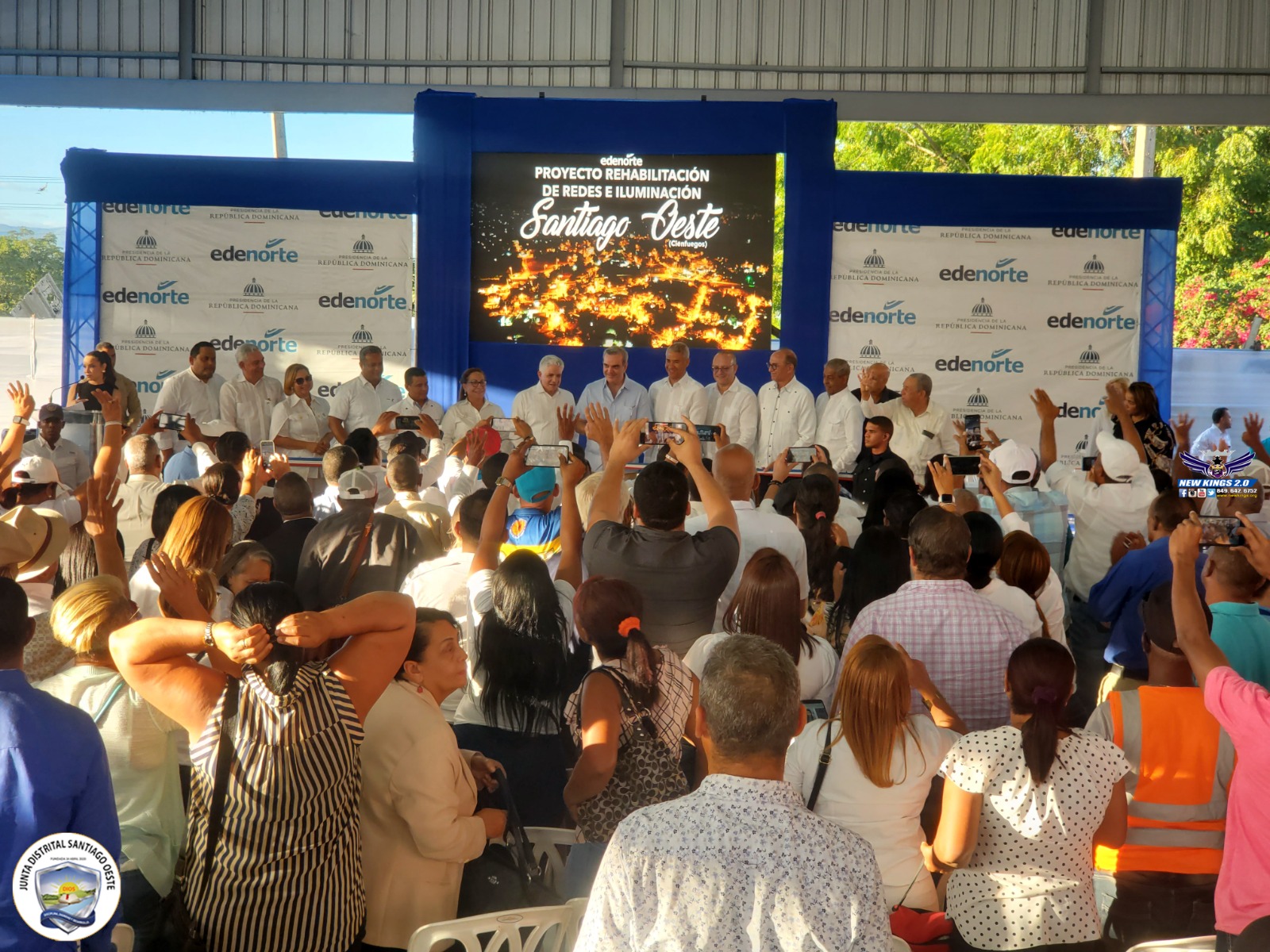 Inauguración del proyecto de Rehabilitación de Redes e Iluminación, en el Ensanche Mirador Sur