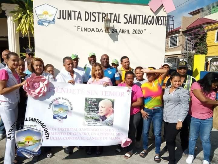 Junta Distrital Santiago Oeste conmemora Día internacional del Cáncer de Mama