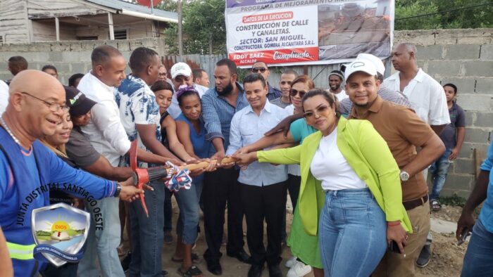 Inician obras de construcción de calle y canaleta en el sector San Miguel como parte del Plan Integral de Desarrollo Urbano