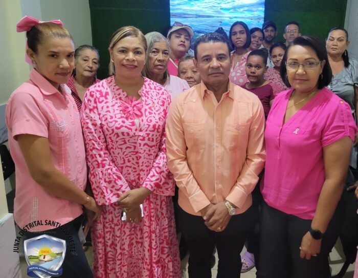 Junta Distrital de Santiago Oeste celebra el Mes de la Lucha contra el Cáncer de Mama